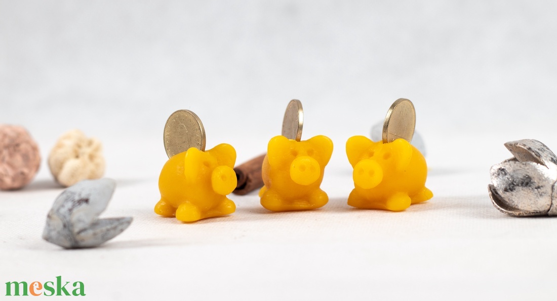 Méhviasz szerencsemalac - otthon & életmód - gyertya, illat, aroma - gyertya - Meska.hu