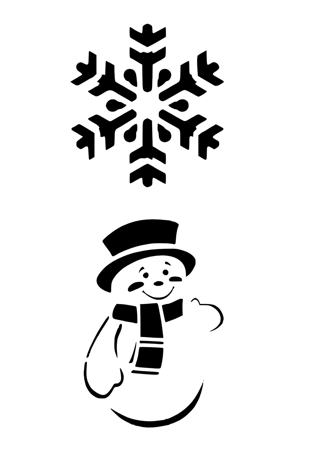 Karácsonyi stencil -  - Meska.hu