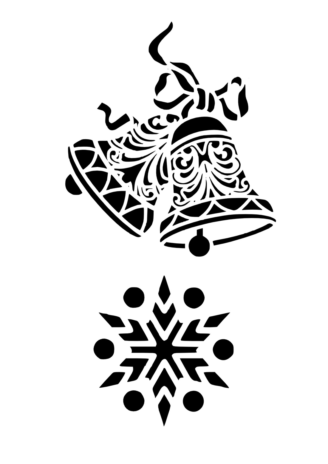 Karácsonyi stencil -  - Meska.hu