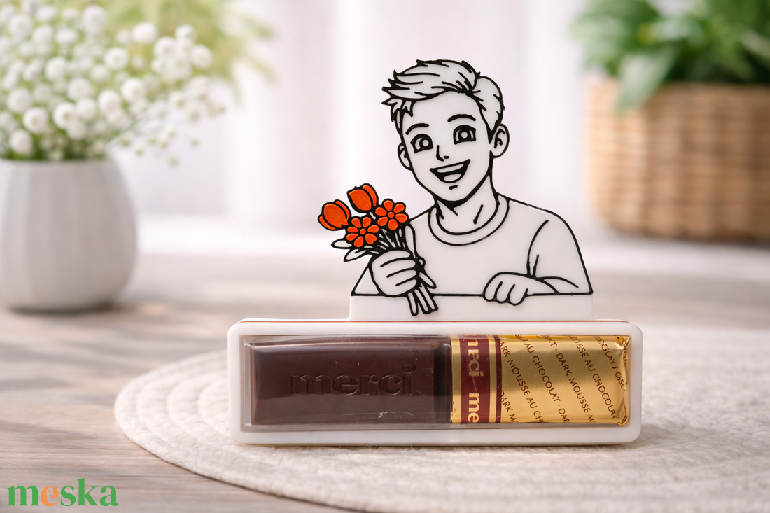 Kinder Merci csokitartó - kellékek & szerszámok - dekorációs kellékek - figurák - Meska.hu