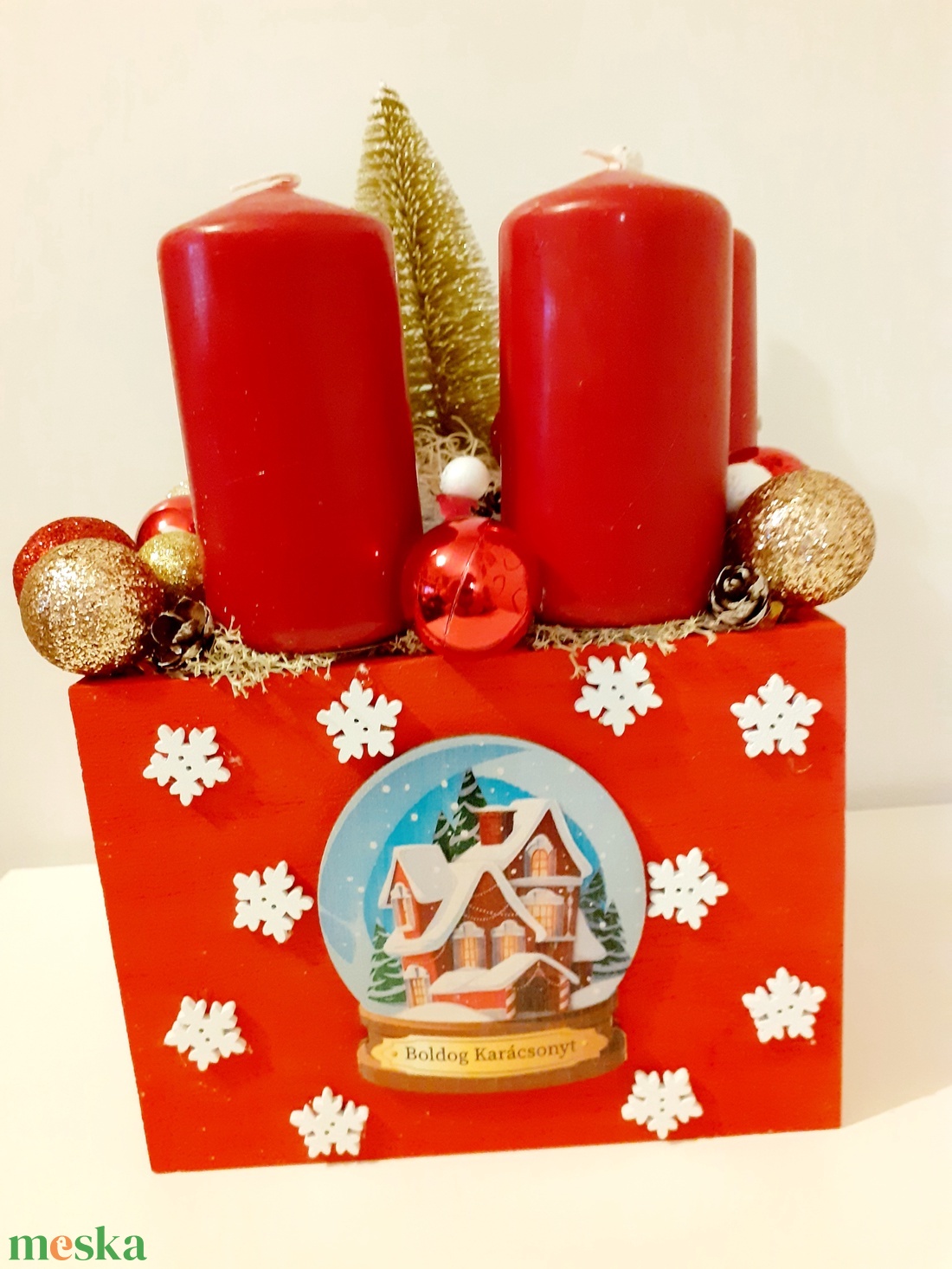 Piros-arany adventi doboz ,rénszarvas télapó figurával/adventi asztaldísz - karácsony - adventi díszek - adventi asztaldísz - Meska.hu Piros-arany adventi doboz ,rénszarvas télapó figurával/adventi asztaldísz - karácsony - adventi díszek - adventi asztaldísz - Meska.hu