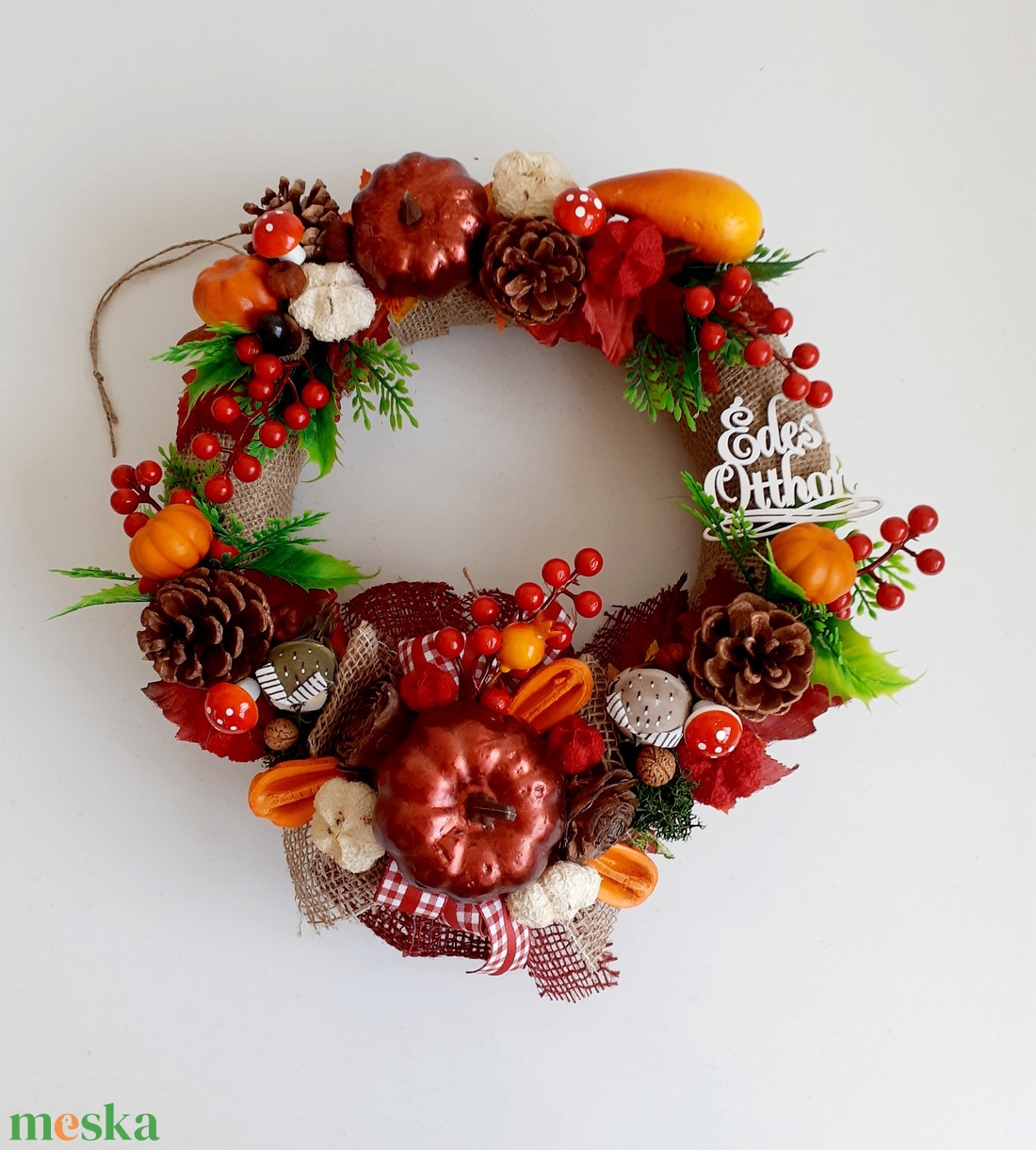 Őszi kopogtató bordó-narancs-barnában - otthon & életmód - dekoráció - halloween - halloweeni ajtódíszek és ablakdíszek - Meska.hu Őszi kopogtató bordó-narancs-barnában - otthon & életmód - dekoráció - halloween - halloweeni ajtódíszek és ablakdíszek - Meska.hu