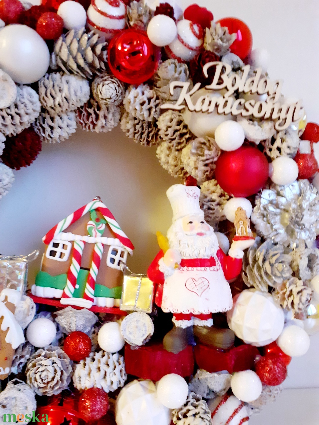 Karácsonyi kopogtató-Mikulás és mézeskalács házikó - karácsony - karácsonyi lakásdekoráció - karácsonyi ajtódíszek - Meska.hu Karácsonyi kopogtató-Mikulás és mézeskalács házikó - karácsony - karácsonyi lakásdekoráció - karácsonyi ajtódíszek - Meska.hu