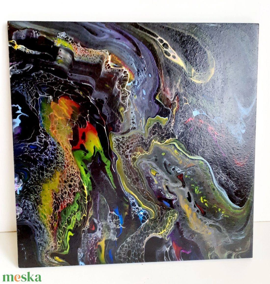 Fluid-art festmény -Láva - művészet - festmény - akril - Meska.hu