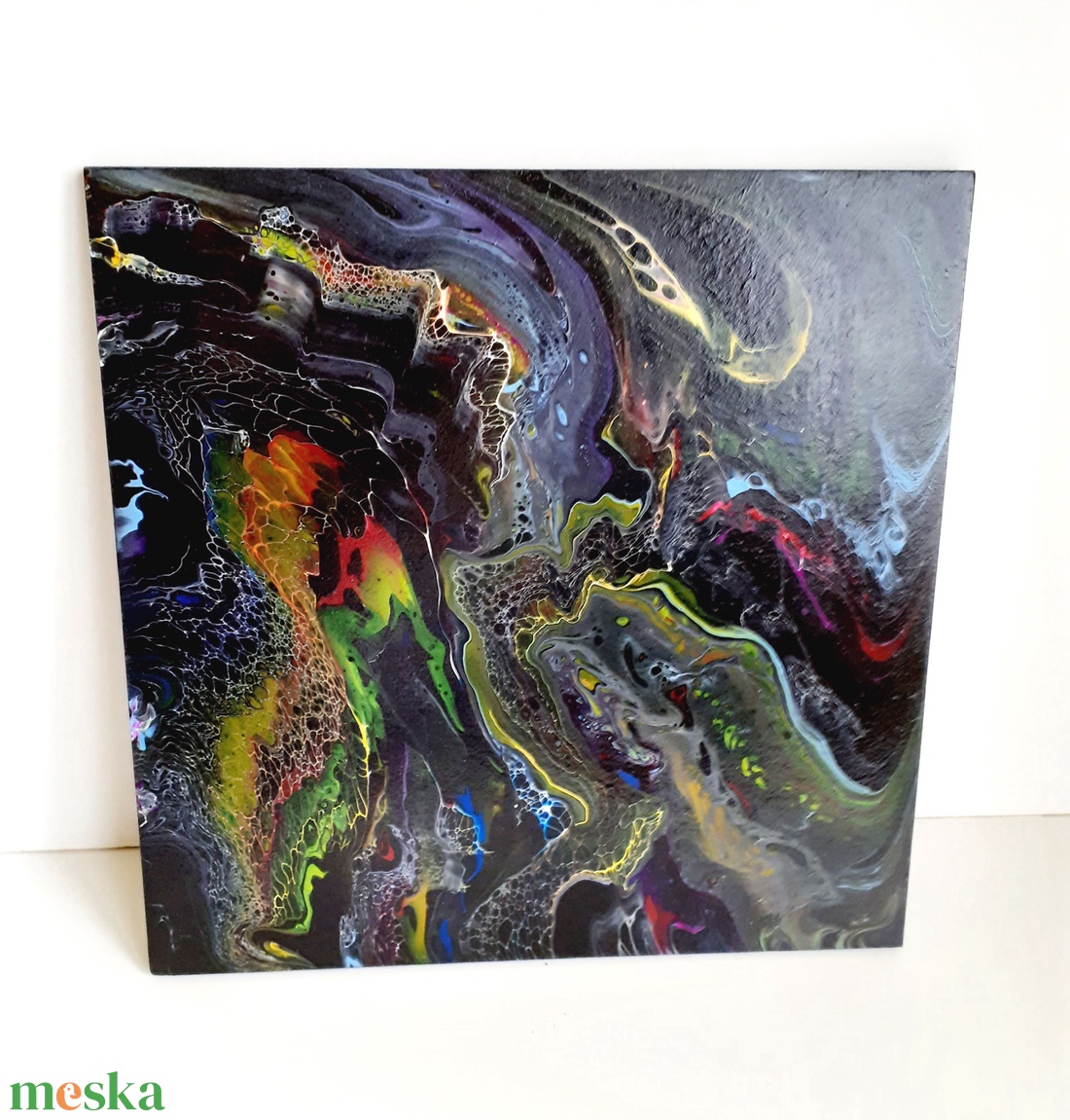 Fluid-art festmény -Láva - művészet - festmény - akril - Meska.hu