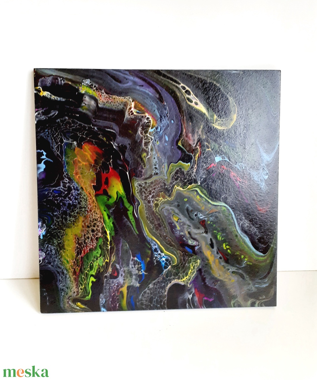 Fluid-art festmény -Láva - művészet - festmény - akril - Meska.hu