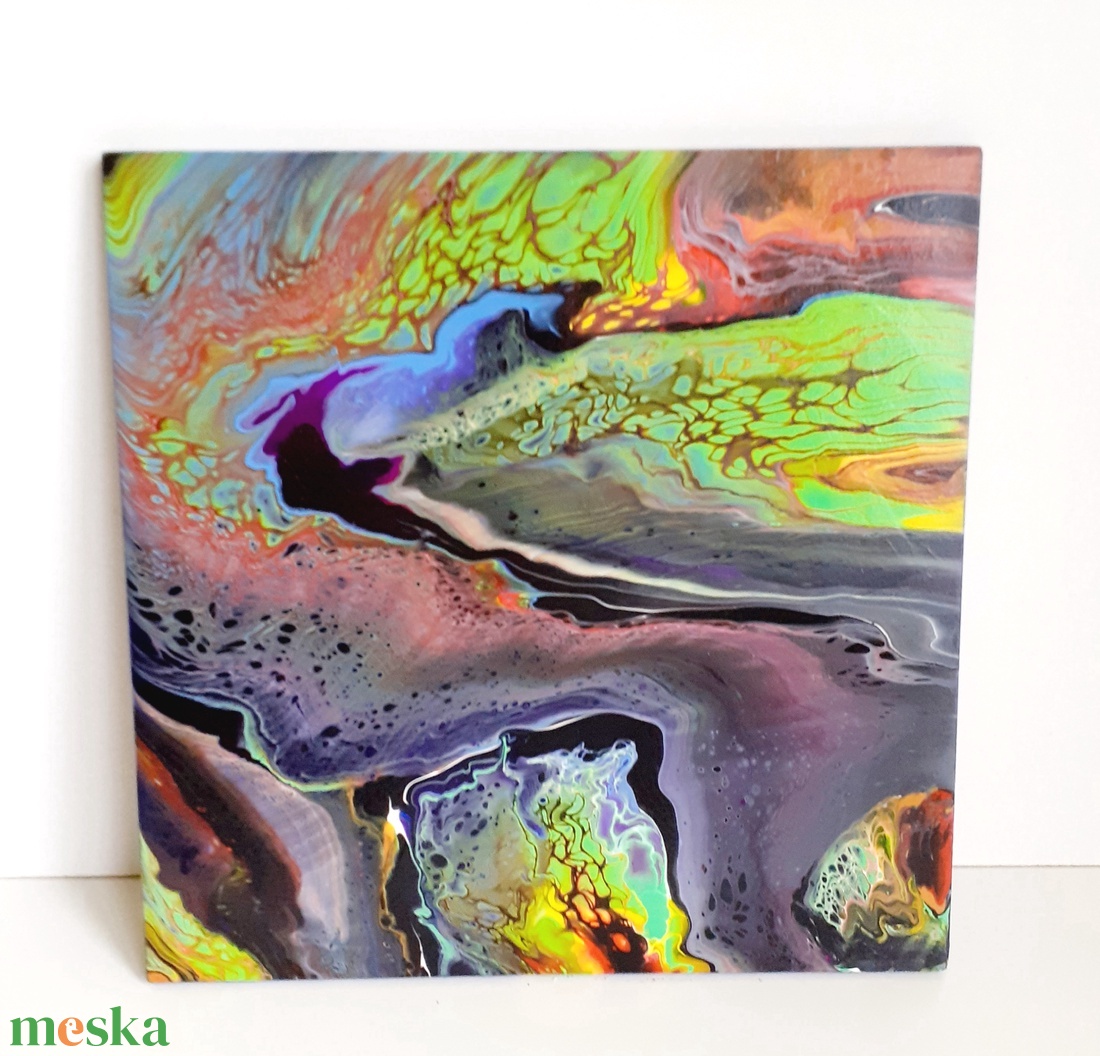 Fluid-art festmény -Folyam - művészet - festmény - akril - Meska.hu Fluid-art festmény -Folyam - művészet - festmény - akril - Meska.hu