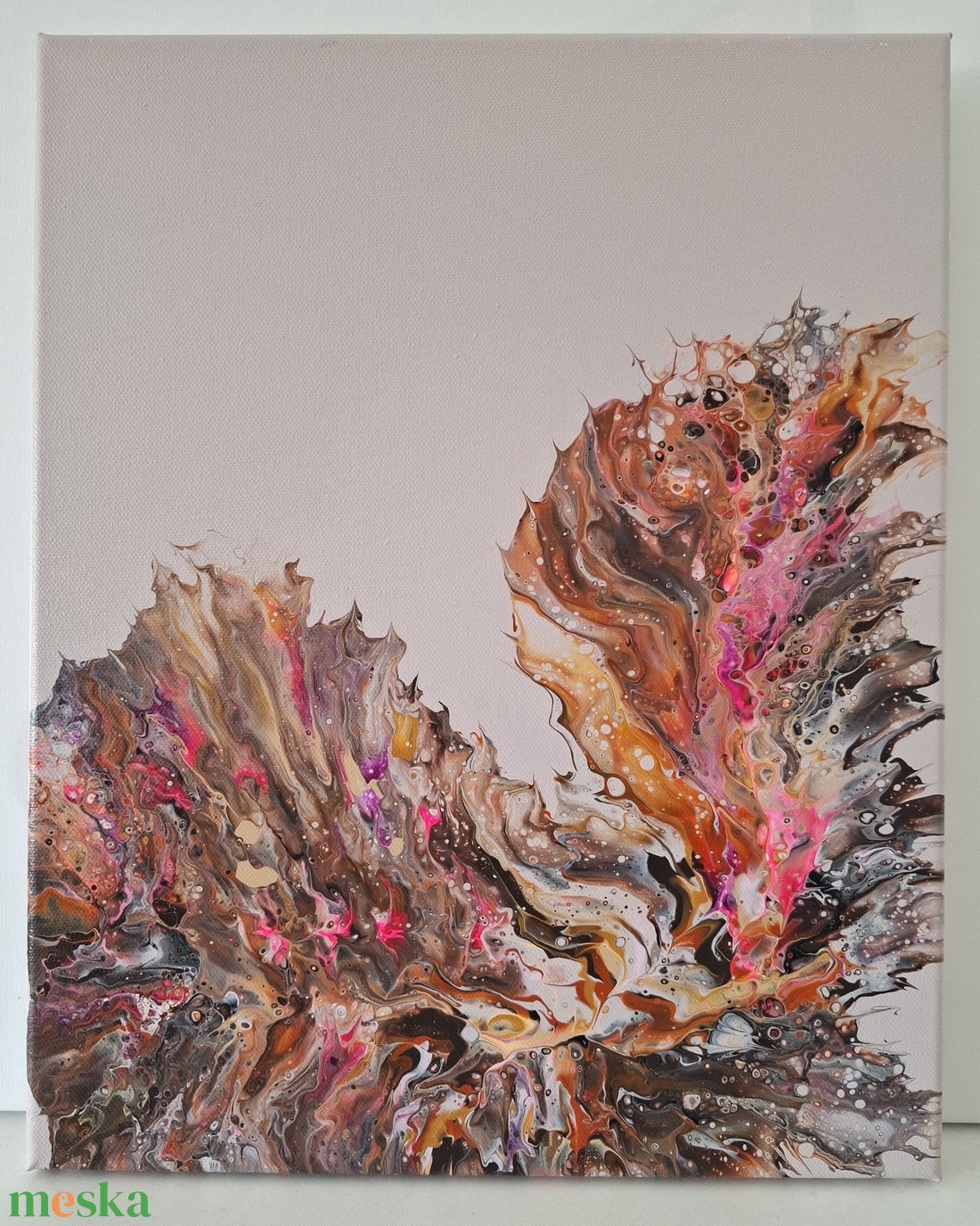 Belső tűz virágzása fluid art festmény - művészet - festmény - akril - Meska.hu