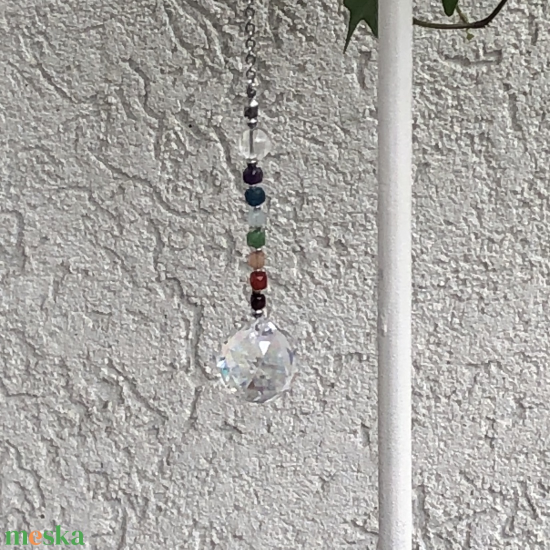 Csakra kristály függő - Feng Shui függő - szivárvány kristály - napfogó - otthon & életmód - dekoráció - fali és függő dekoráció - függődísz - Meska.hu