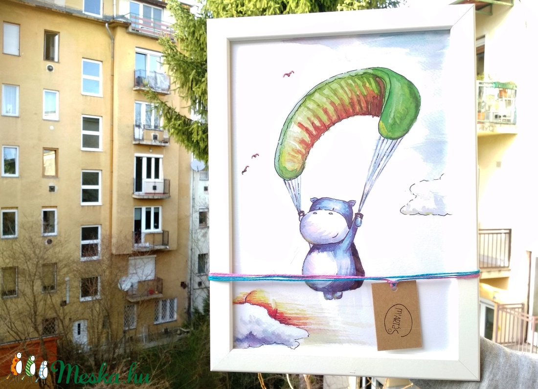 Siklóernyős víziló -  - Meska.hu