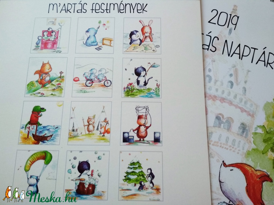 2019-es m'ARTás falinaptár -  - Meska.hu