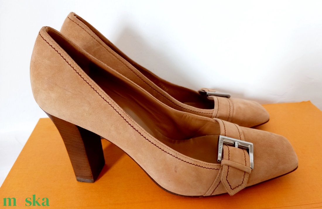 Vintage Bruno Magli olasz bőr cipő 40-es - ruha & divat - cipő & papucs - cipő, szandál - Meska.hu