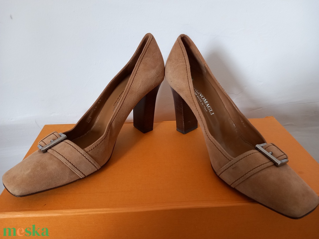 Vintage Bruno Magli olasz bőr cipő 40-es - ruha & divat - cipő & papucs - cipő, szandál - Meska.hu