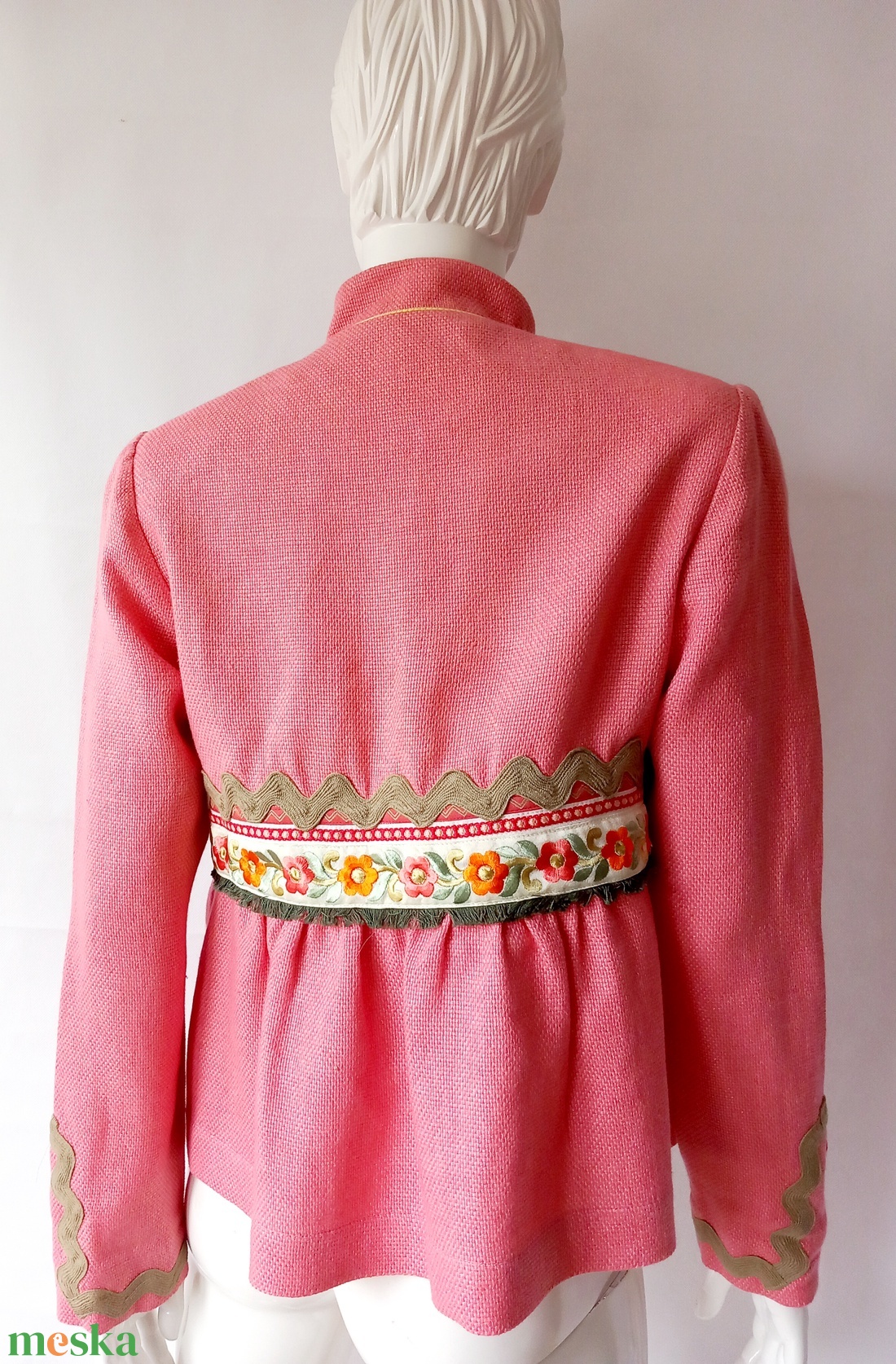 Vintage Maison Kitsuné himzett blézer M méret - ruha & divat - női ruha - blézer & kosztüm - Meska.hu