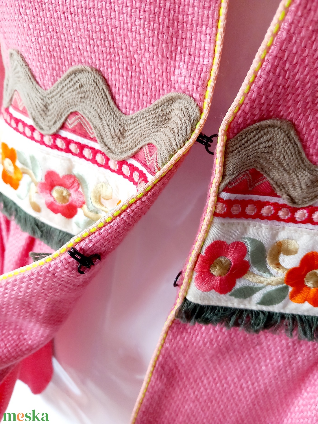 Vintage Maison Kitsuné himzett blézer M méret - ruha & divat - női ruha - blézer & kosztüm - Meska.hu