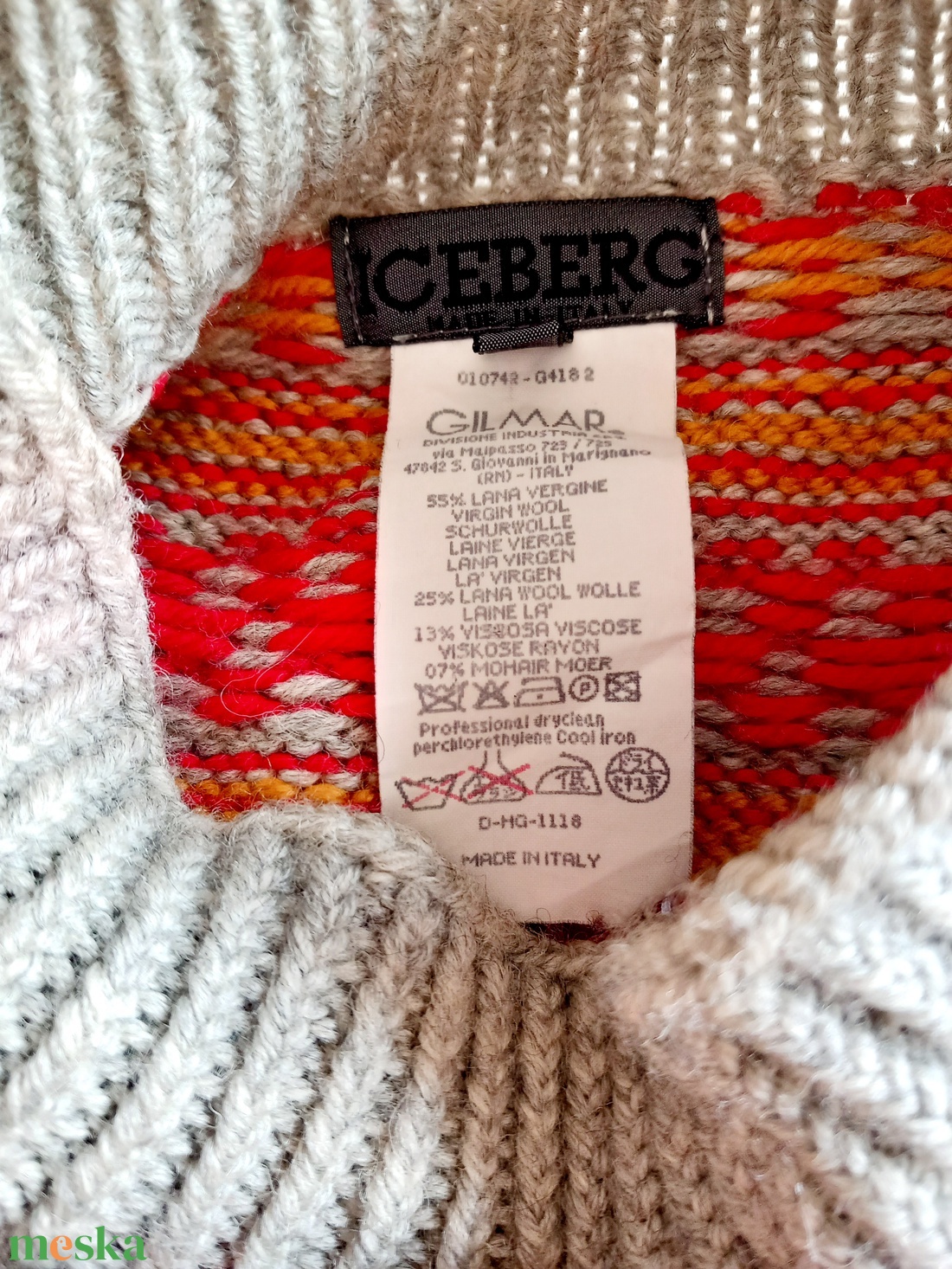 Iceberg gyapjú pulóver L méret - ruha & divat - női ruha - pulóver - Meska.hu Iceberg gyapjú pulóver L méret - ruha & divat - női ruha - pulóver - Meska.hu