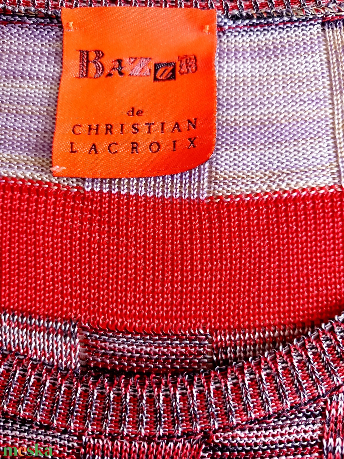 Vintage Christian Lacroix pulóver M-L méret - ruha & divat - női ruha - pulóver - Meska.hu