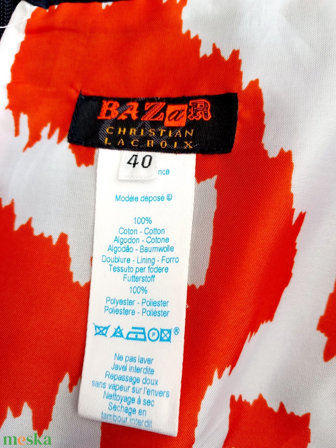 Vintage Christian Lacroix szoknya M méret - ruha & divat - női ruha - szoknya - Meska.hu Vintage Christian Lacroix szoknya M méret - ruha & divat - női ruha - szoknya - Meska.hu