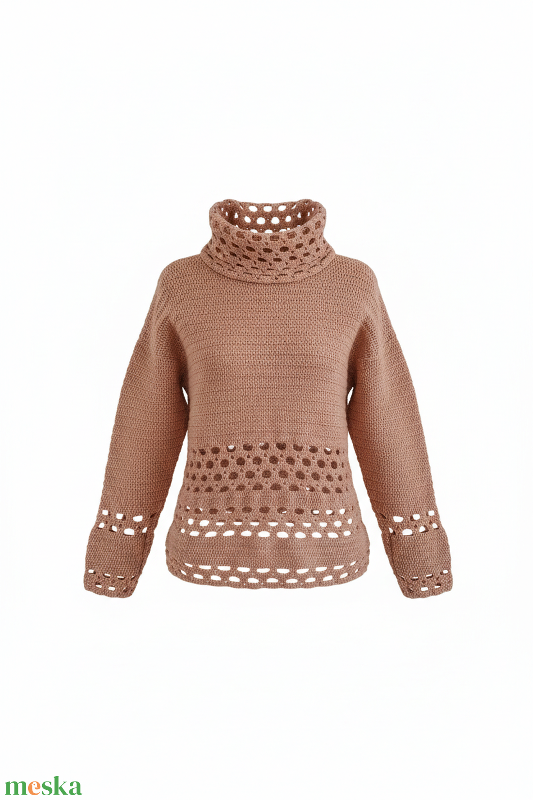 Horgolt pulóver S-M - ruha & divat - női ruha - pulóver - Meska.hu