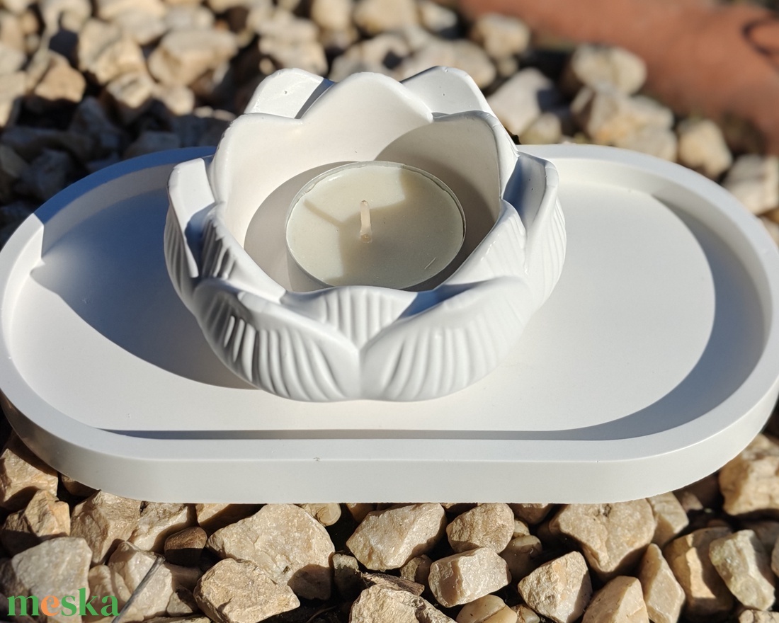 Lótusz virág gyertyatartó - otthon & életmód - gyertya, illat, aroma - mécses és mécsestartó - Meska.hu