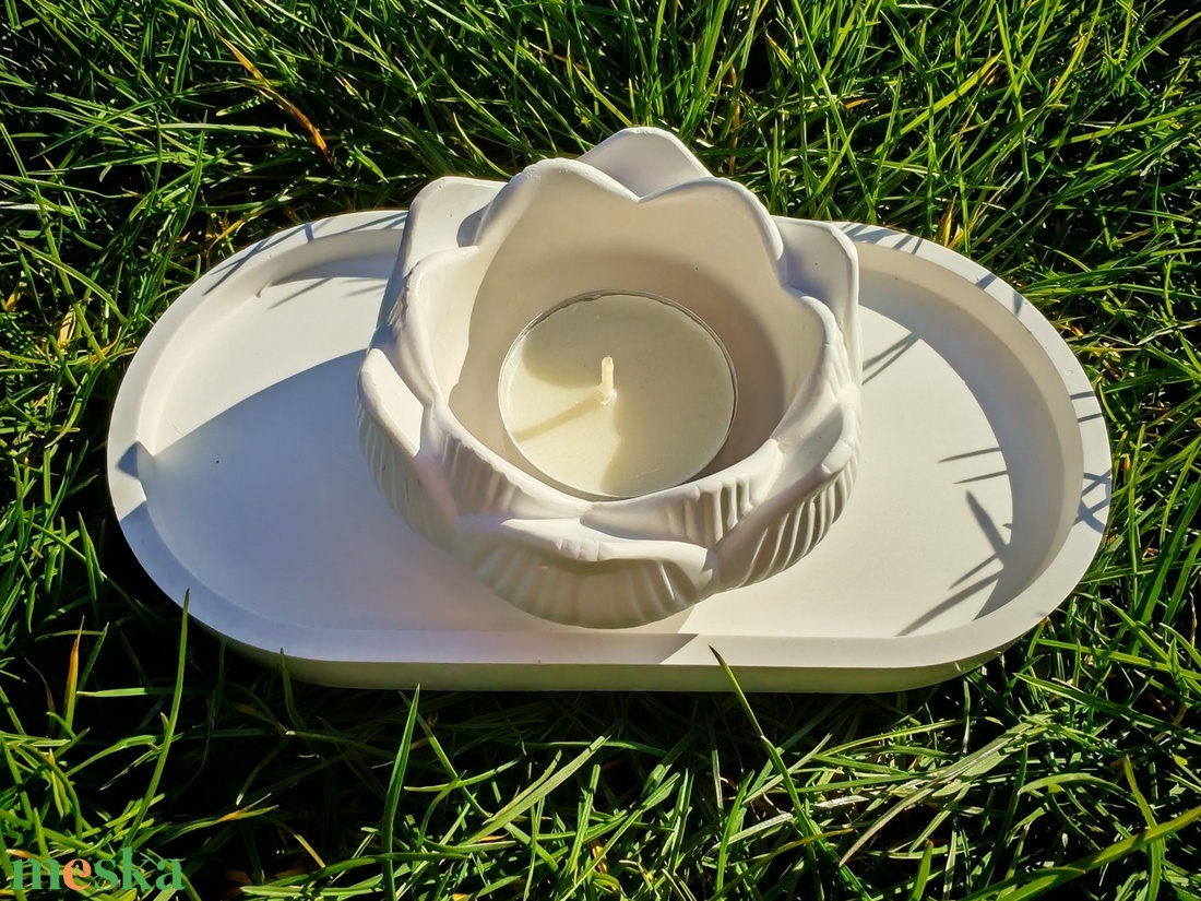 Lótusz virág gyertyatartó - otthon & életmód - gyertya, illat, aroma - mécses és mécsestartó - Meska.hu