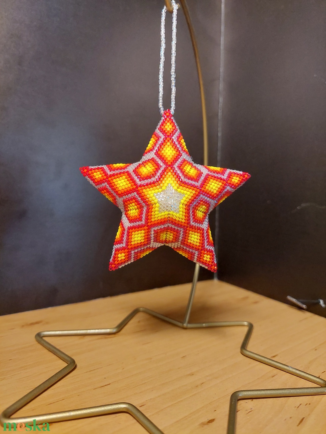 3D-s csillag dísz - karácsony - karácsonyi lakásdekoráció - karácsonyfadíszek - Meska.hu