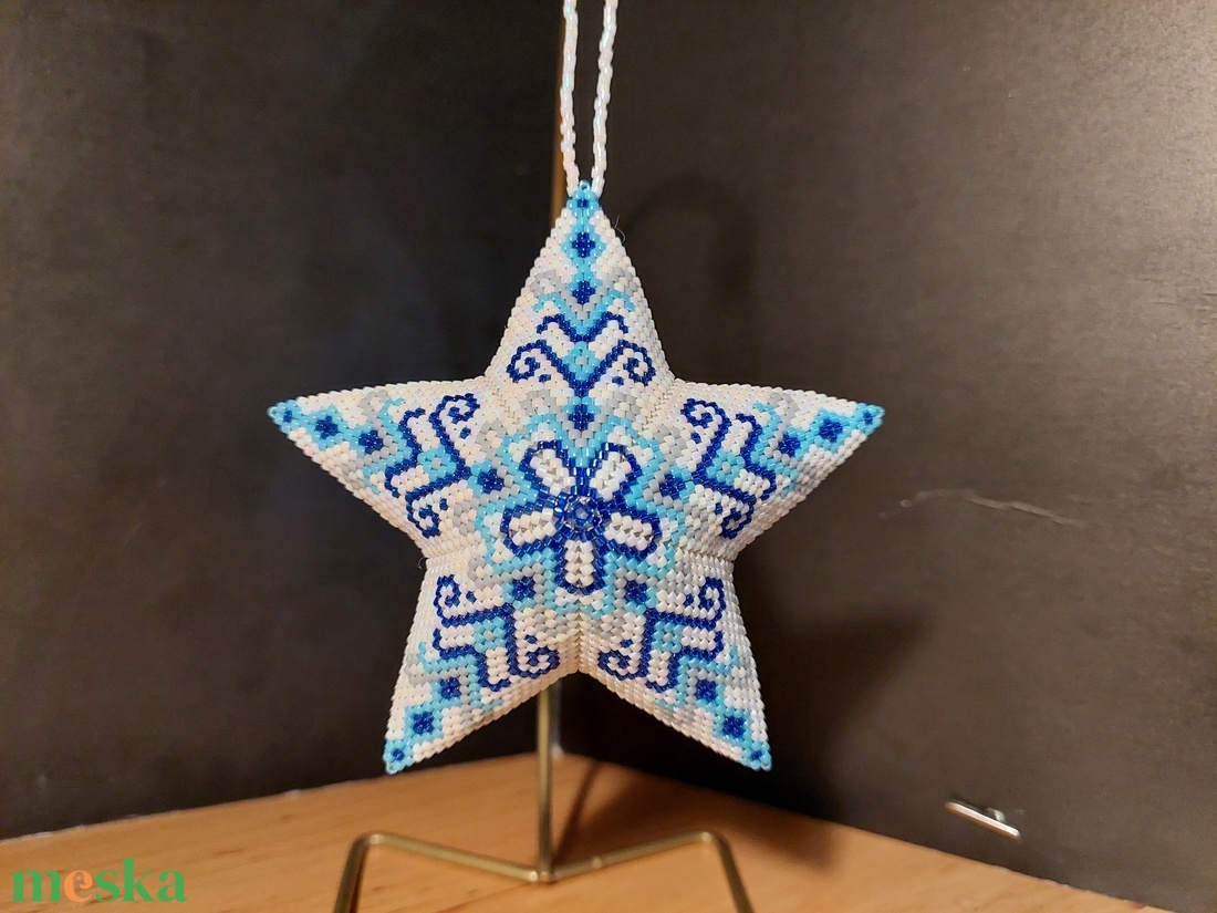 3D-s csillag dísz - karácsony - karácsonyi lakásdekoráció - karácsonyfadíszek - Meska.hu