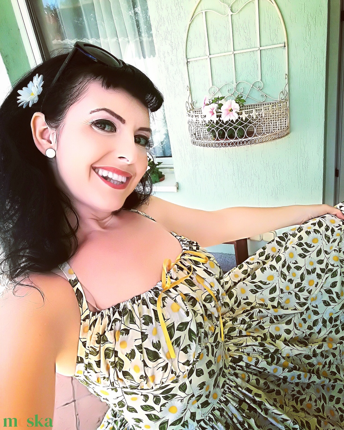 Pinup Rockabilly ruha sárga vagy zöld százszorszép mintás, virágos - ruha & divat - női ruha - ruha - Meska.hu Pinup Rockabilly ruha sárga vagy zöld százszorszép mintás, virágos - ruha & divat - női ruha - ruha - Meska.hu