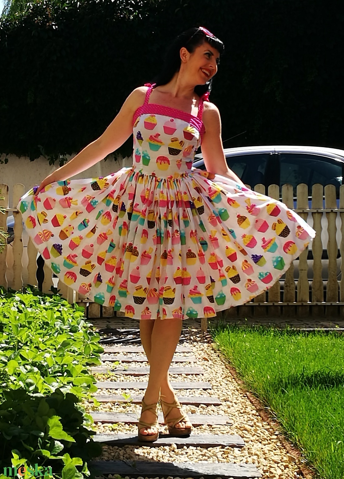 Pinup Rockabilly ruha Cupcake muffinos - ruha & divat - női ruha - ruha - Meska.hu Pinup Rockabilly ruha Cupcake muffinos - ruha & divat - női ruha - ruha - Meska.hu