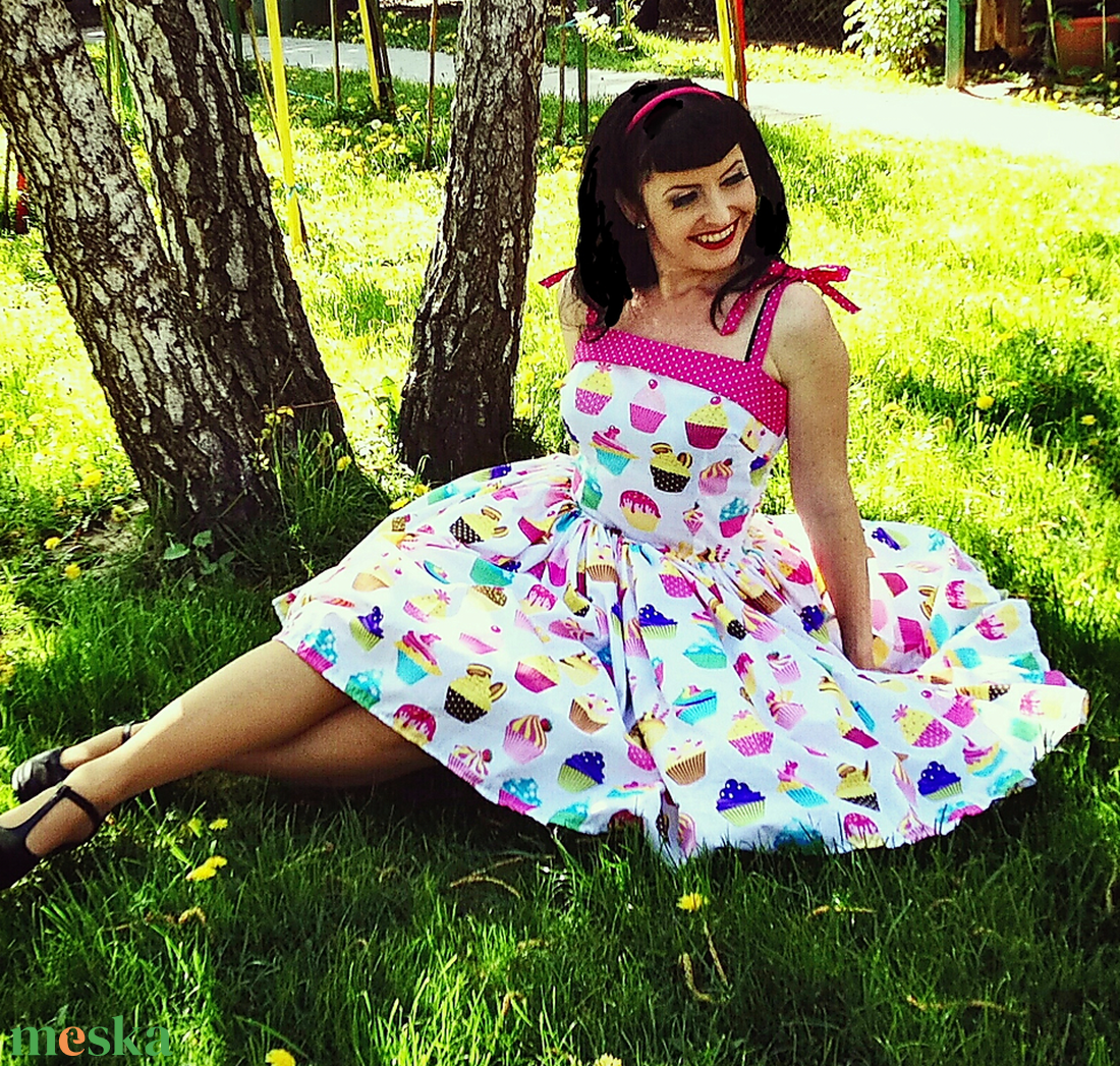 Pinup Rockabilly ruha Cupcake muffinos - ruha & divat - női ruha - ruha - Meska.hu Pinup Rockabilly ruha Cupcake muffinos - ruha & divat - női ruha - ruha - Meska.hu