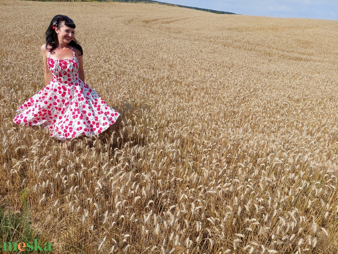 Pinup Rockabilly ruha cseresznye mintás, gyümölcs - ruha & divat - női ruha - ruha - Meska.hu Pinup Rockabilly ruha cseresznye mintás, gyümölcs - ruha & divat - női ruha - ruha - Meska.hu