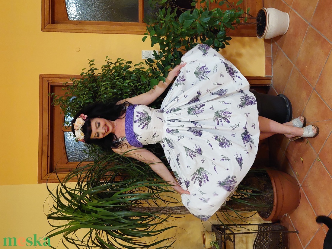 Rockabilly, pinup ruha levendula mintás - ruha & divat - női ruha - ruha - Meska.hu Rockabilly, pinup ruha levendula mintás - ruha & divat - női ruha - ruha - Meska.hu