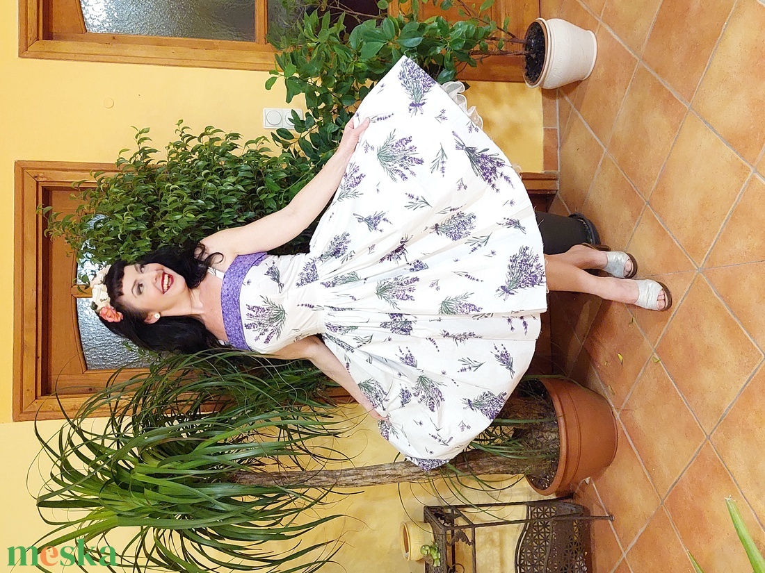 Rockabilly, pinup ruha levendula mintás - ruha & divat - női ruha - ruha - Meska.hu Rockabilly, pinup ruha levendula mintás - ruha & divat - női ruha - ruha - Meska.hu
