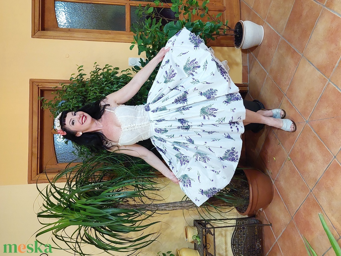 Pinup Rockabilly szoknya levendulás - ruha & divat - női ruha - szoknya - Meska.hu Pinup Rockabilly szoknya levendulás - ruha & divat - női ruha - szoknya - Meska.hu