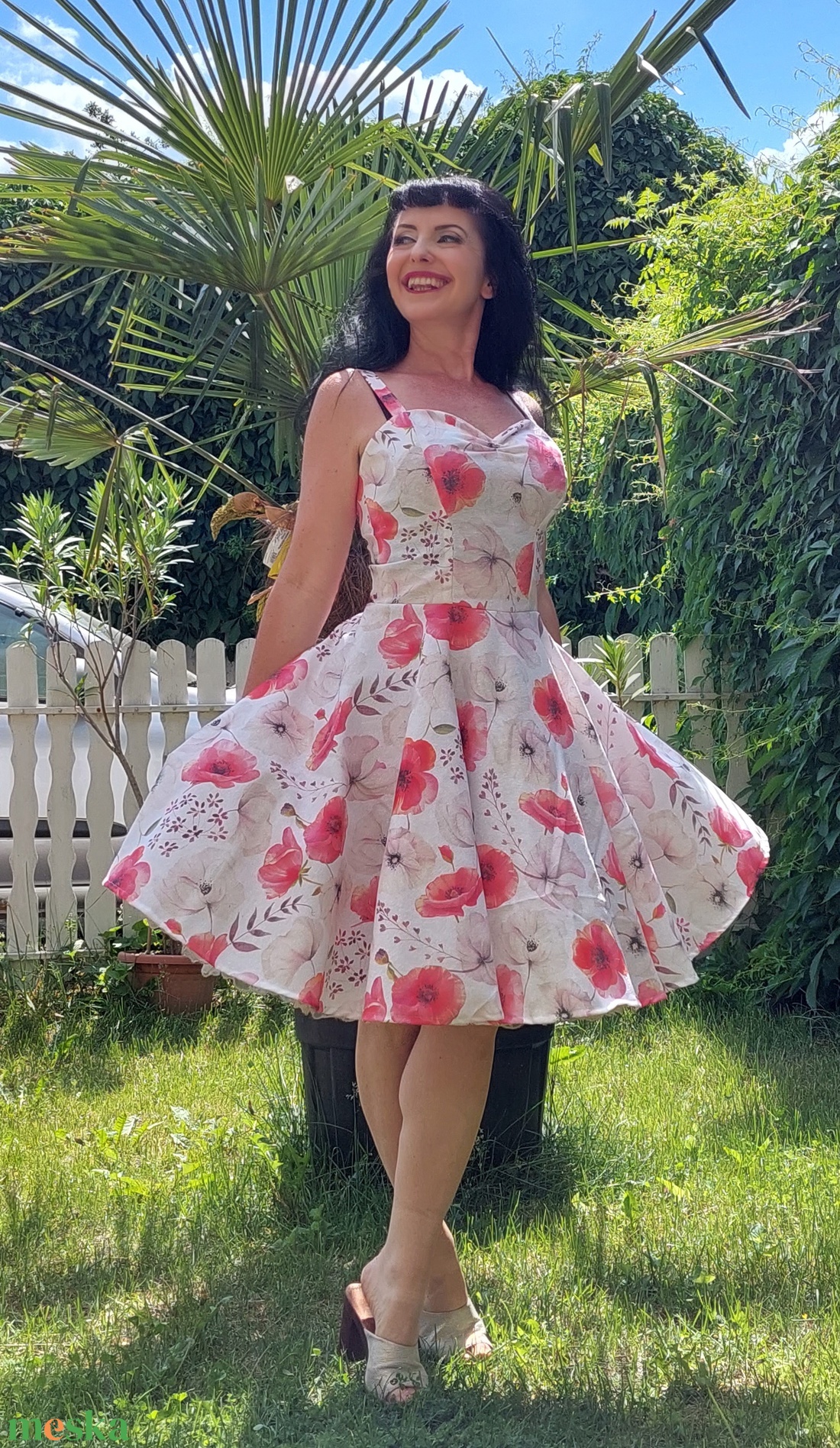 Pinup Rockabilly ruha, pipacs mintás - ruha & divat - női ruha - ruha - Meska.hu Pinup Rockabilly ruha, pipacs mintás - ruha & divat - női ruha - ruha - Meska.hu