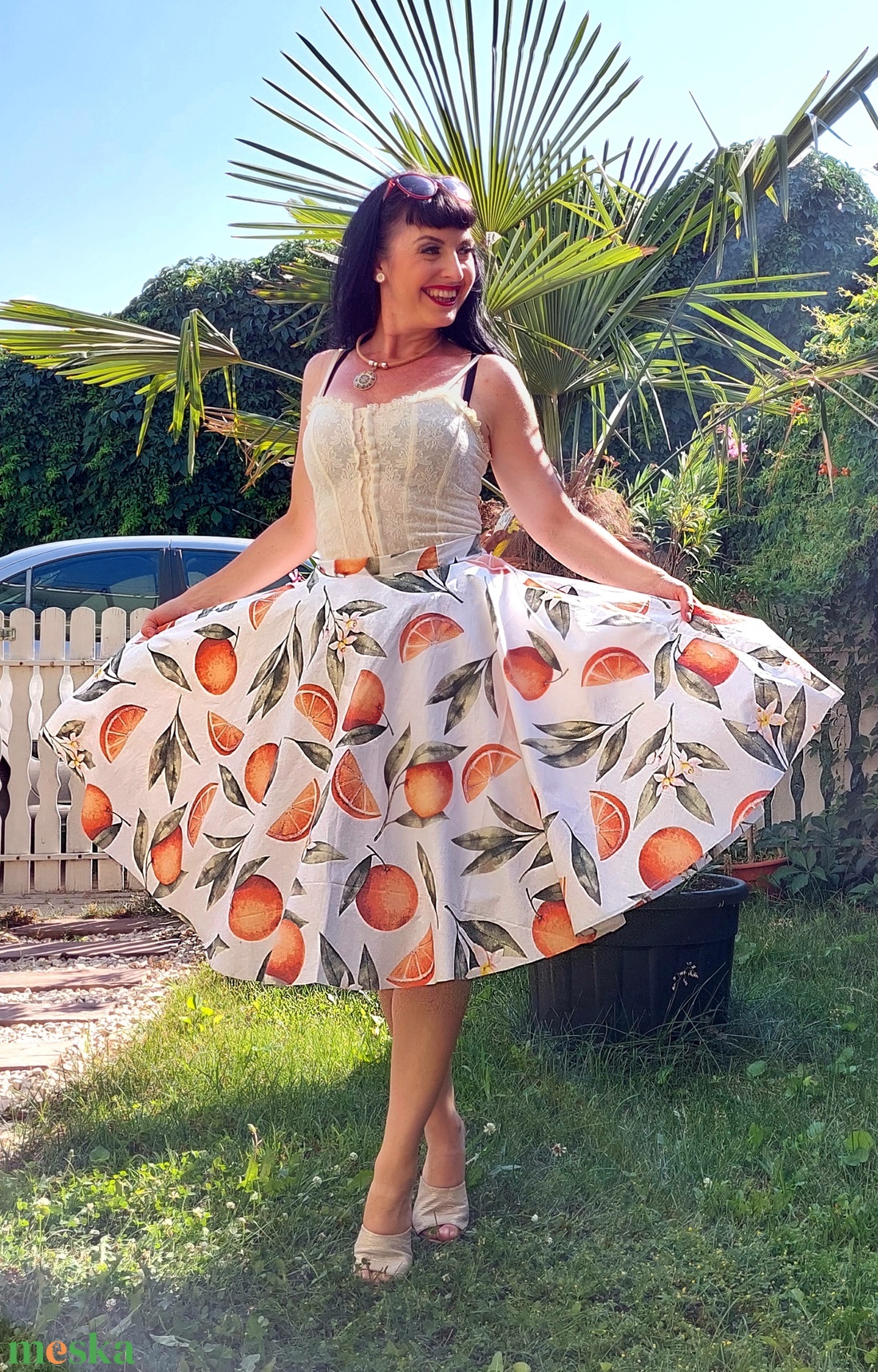 Rockabilly szoknya narancsos - ruha & divat - női ruha - szoknya - Meska.hu Rockabilly szoknya narancsos - ruha & divat - női ruha - szoknya - Meska.hu