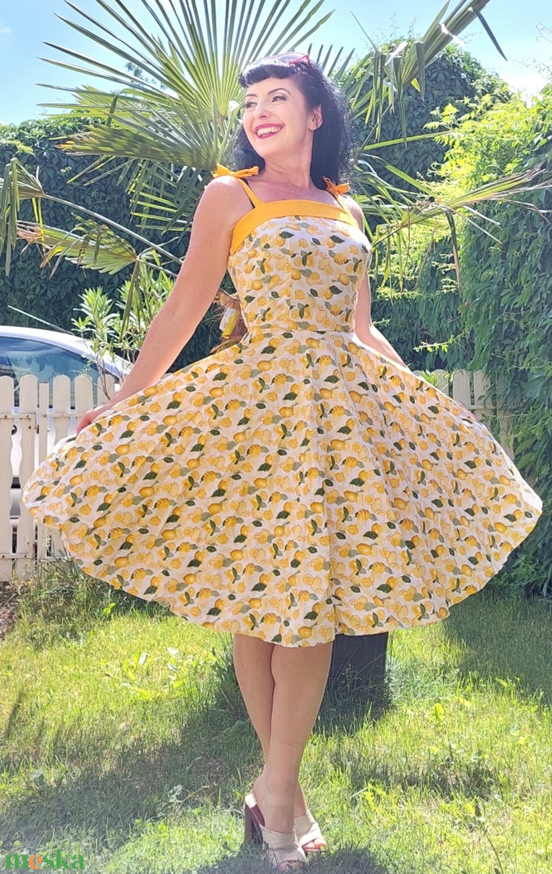 Folk Rockabilly ruha citrom mintás LIMITÁLT - ruha & divat - női ruha - ruha - Meska.hu Folk Rockabilly ruha citrom mintás LIMITÁLT - ruha & divat - női ruha - ruha - Meska.hu