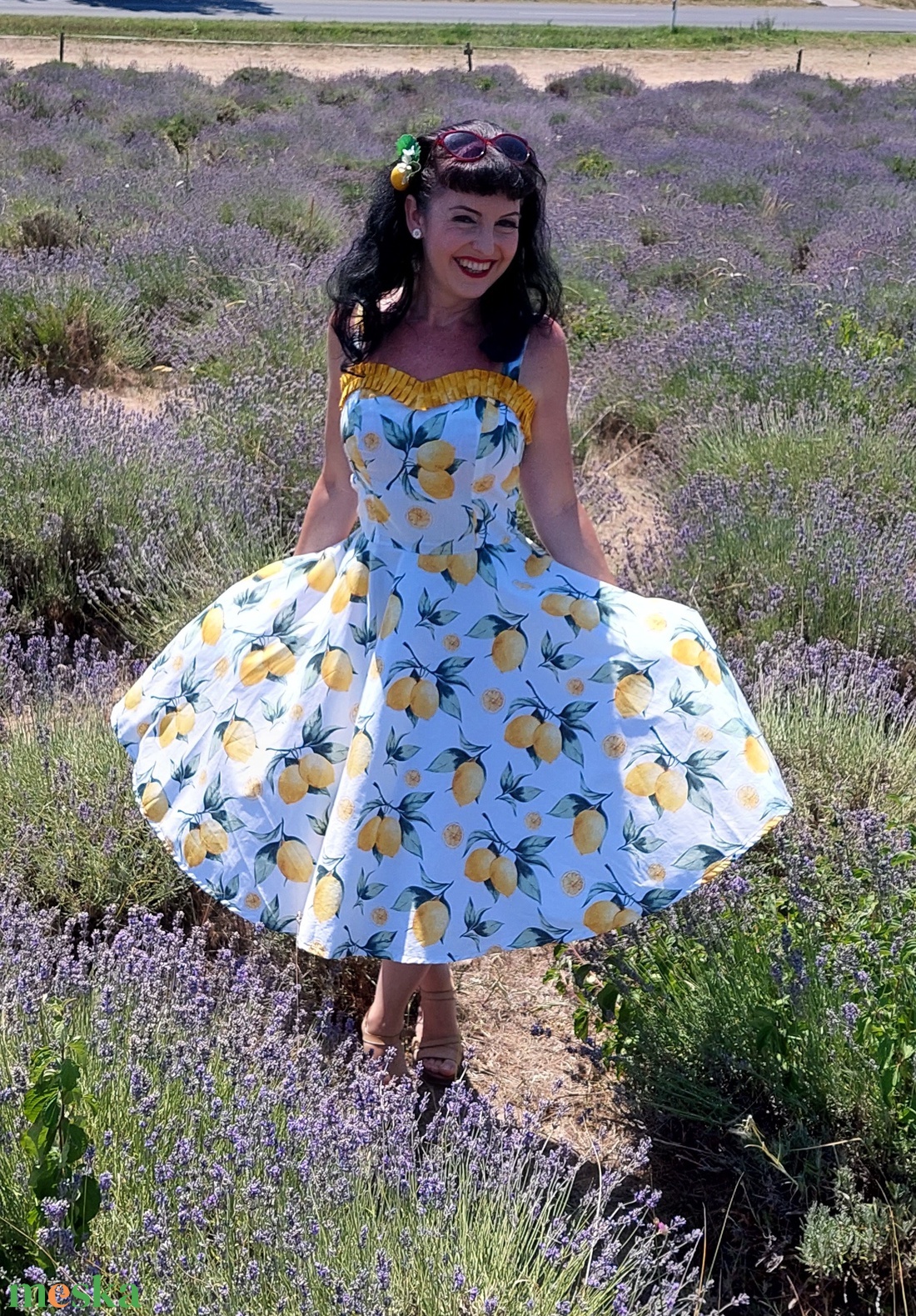 Rockabilly, pinup ruha citrom mintás - ruha & divat - női ruha - ruha - Meska.hu Rockabilly, pinup ruha citrom mintás - ruha & divat - női ruha - ruha - Meska.hu