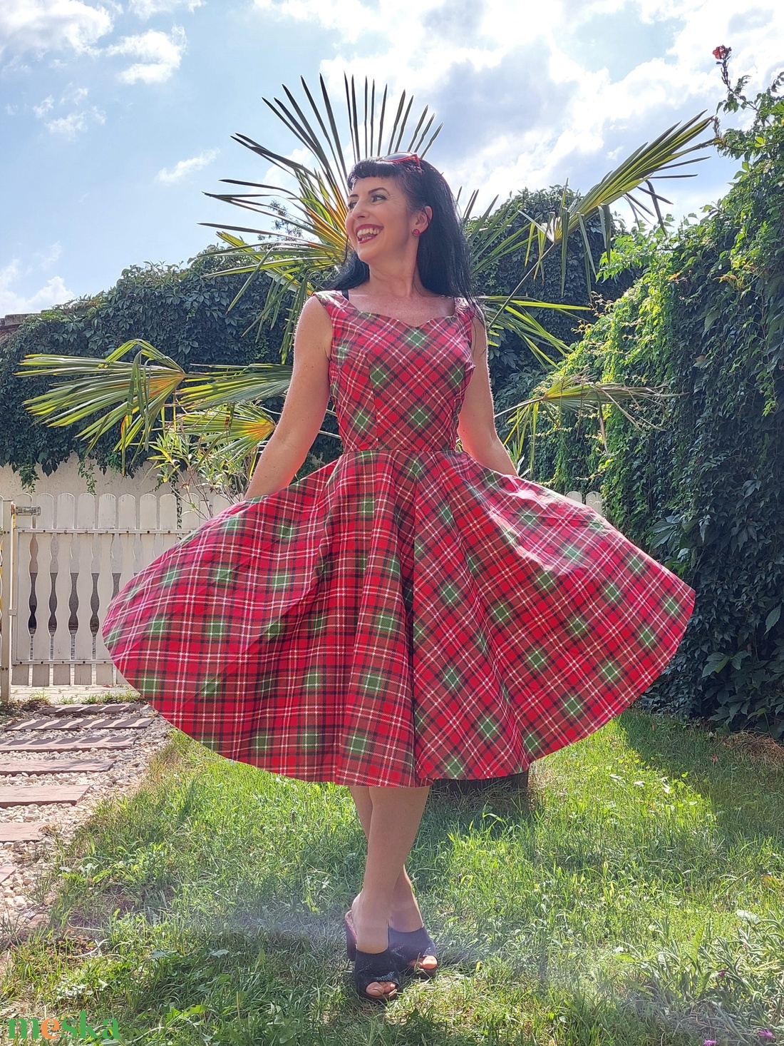 Pinup Rockabilly ruha tartan skót kockás - ruha & divat - női ruha - ruha - Meska.hu Pinup Rockabilly ruha tartan skót kockás - ruha & divat - női ruha - ruha - Meska.hu