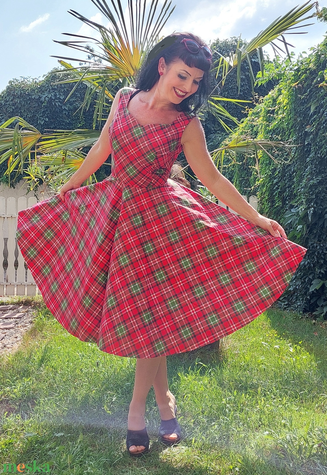 Pinup Rockabilly ruha tartan skót kockás - ruha & divat - női ruha - ruha - Meska.hu Pinup Rockabilly ruha tartan skót kockás - ruha & divat - női ruha - ruha - Meska.hu