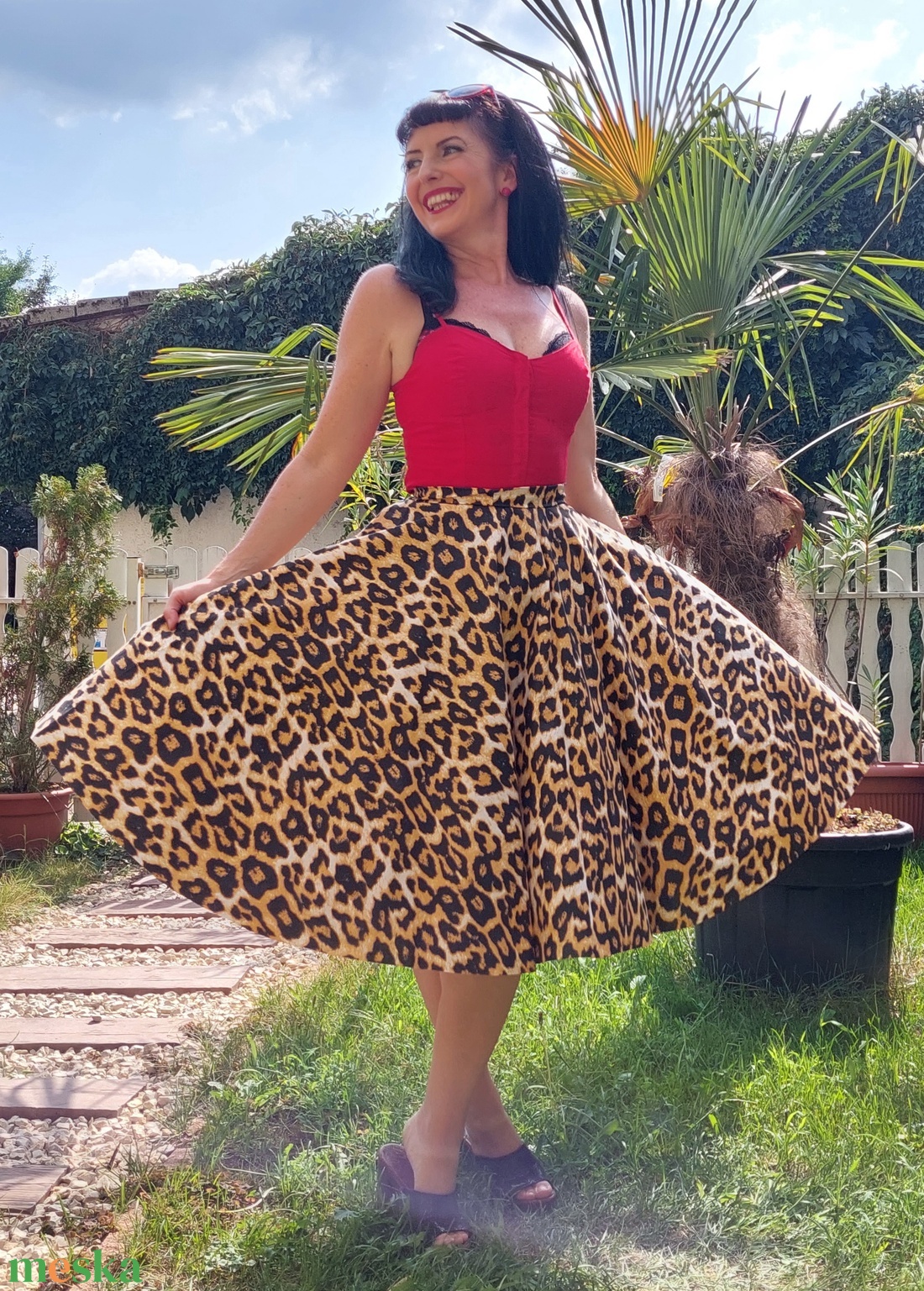 Pinup Rockabilly szoknya, leopárd mintás - ruha & divat - női ruha - szoknya - Meska.hu Pinup Rockabilly szoknya, leopárd mintás - ruha & divat - női ruha - szoknya - Meska.hu
