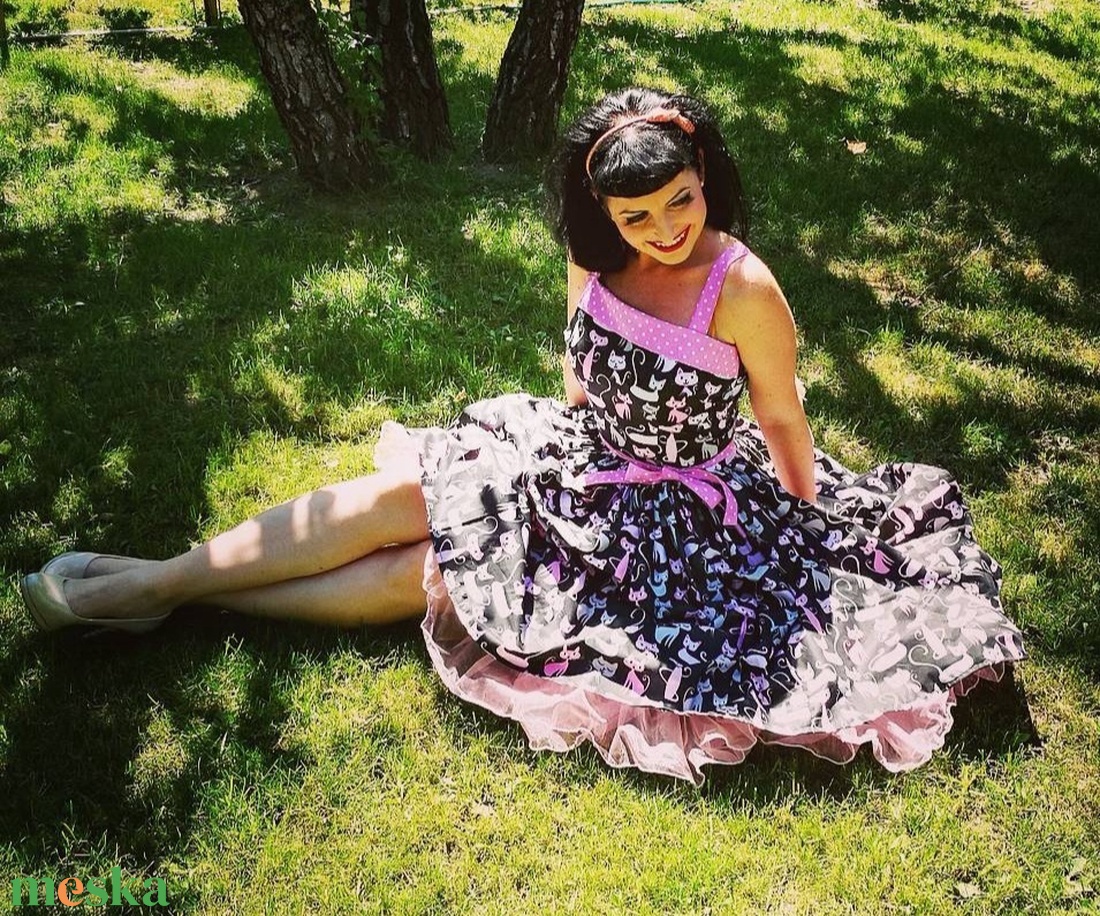Pinup Rockabilly ruha cicás, macska mintás - ruha & divat - női ruha - ruha - Meska.hu Pinup Rockabilly ruha cicás, macska mintás - ruha & divat - női ruha - ruha - Meska.hu