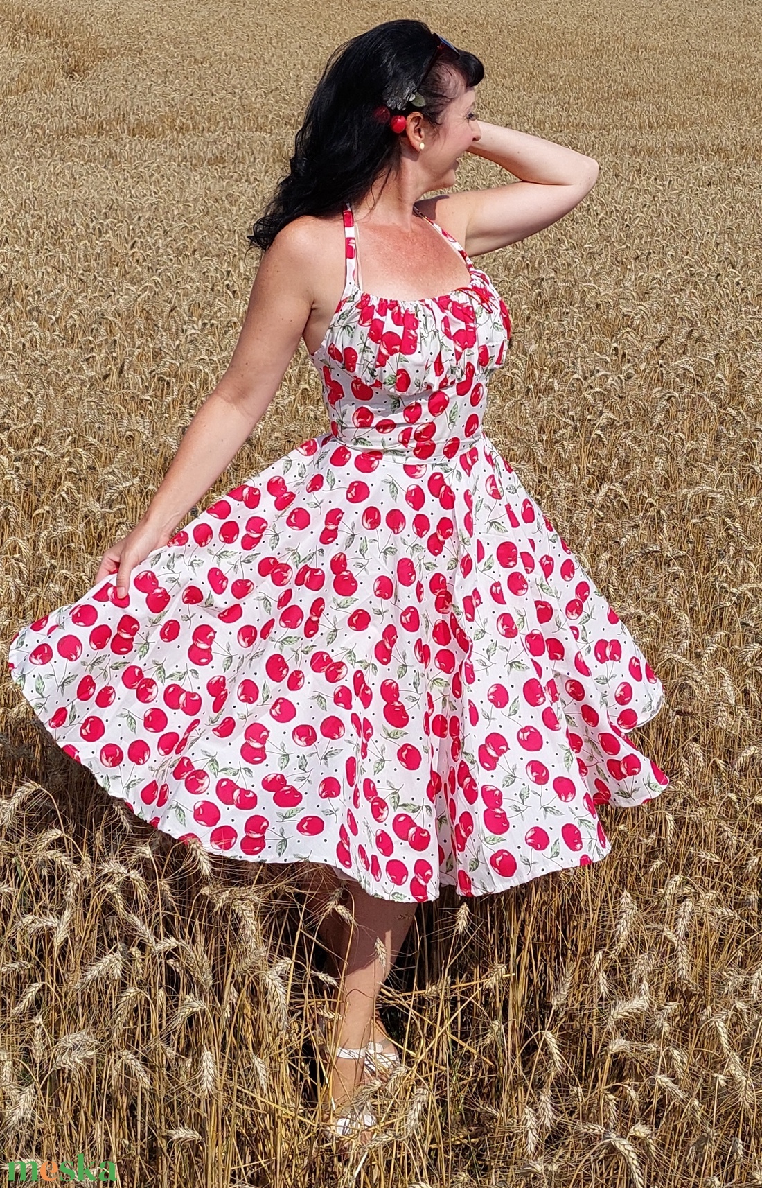 Pinup Rockabilly ruha cseresznye mintás, gyümölcs - ruha & divat - női ruha - ruha - Meska.hu Pinup Rockabilly ruha cseresznye mintás, gyümölcs - ruha & divat - női ruha - ruha - Meska.hu