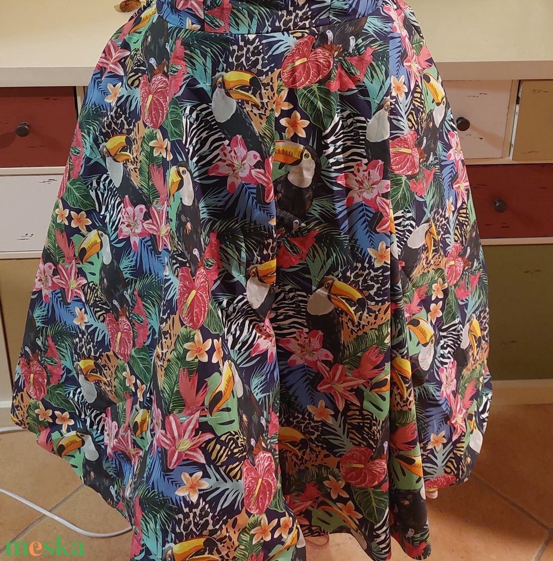 Rockabilly szoknya tukanos Pálmás - ruha & divat - női ruha - szoknya - Meska.hu Rockabilly szoknya tukanos Pálmás - ruha & divat - női ruha - szoknya - Meska.hu