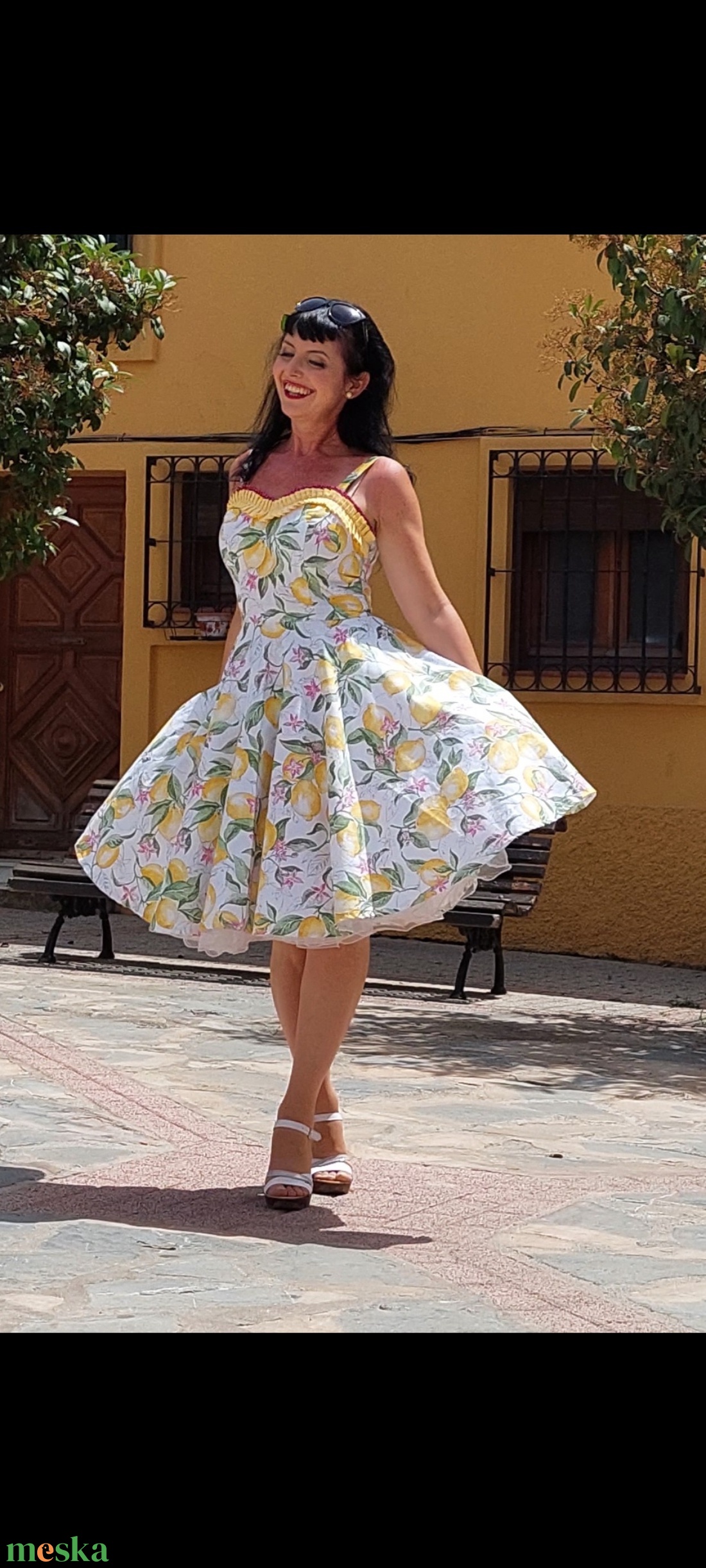 Pinup Rockabilly ruha citromos - ruha & divat - női ruha - ruha - Meska.hu Pinup Rockabilly ruha citromos - ruha & divat - női ruha - ruha - Meska.hu