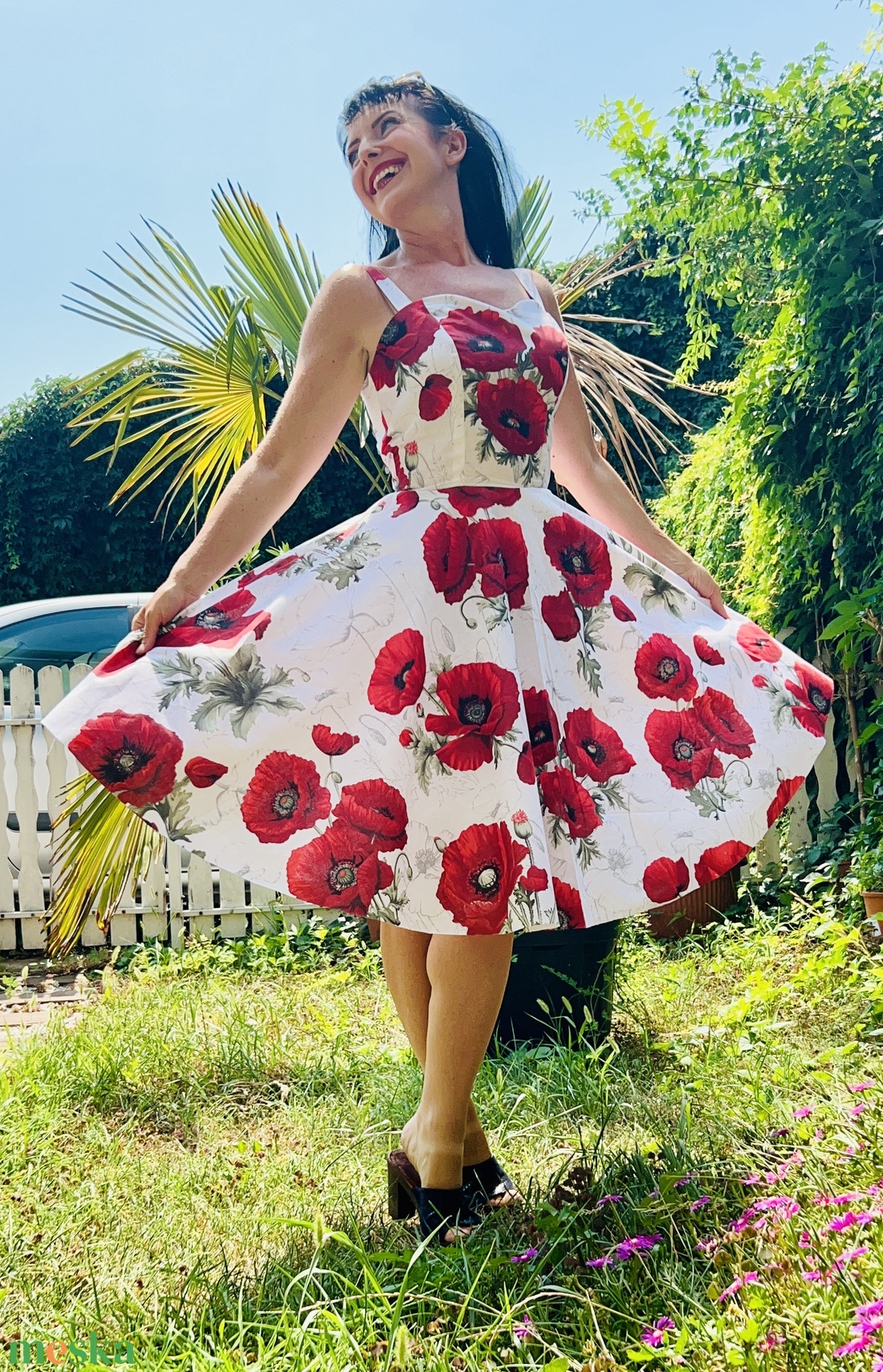Pinup Rockabilly ruha, LIMITÁLT pipacs mintás - ruha & divat - női ruha - ruha - Meska.hu Pinup Rockabilly ruha, LIMITÁLT pipacs mintás - ruha & divat - női ruha - ruha - Meska.hu