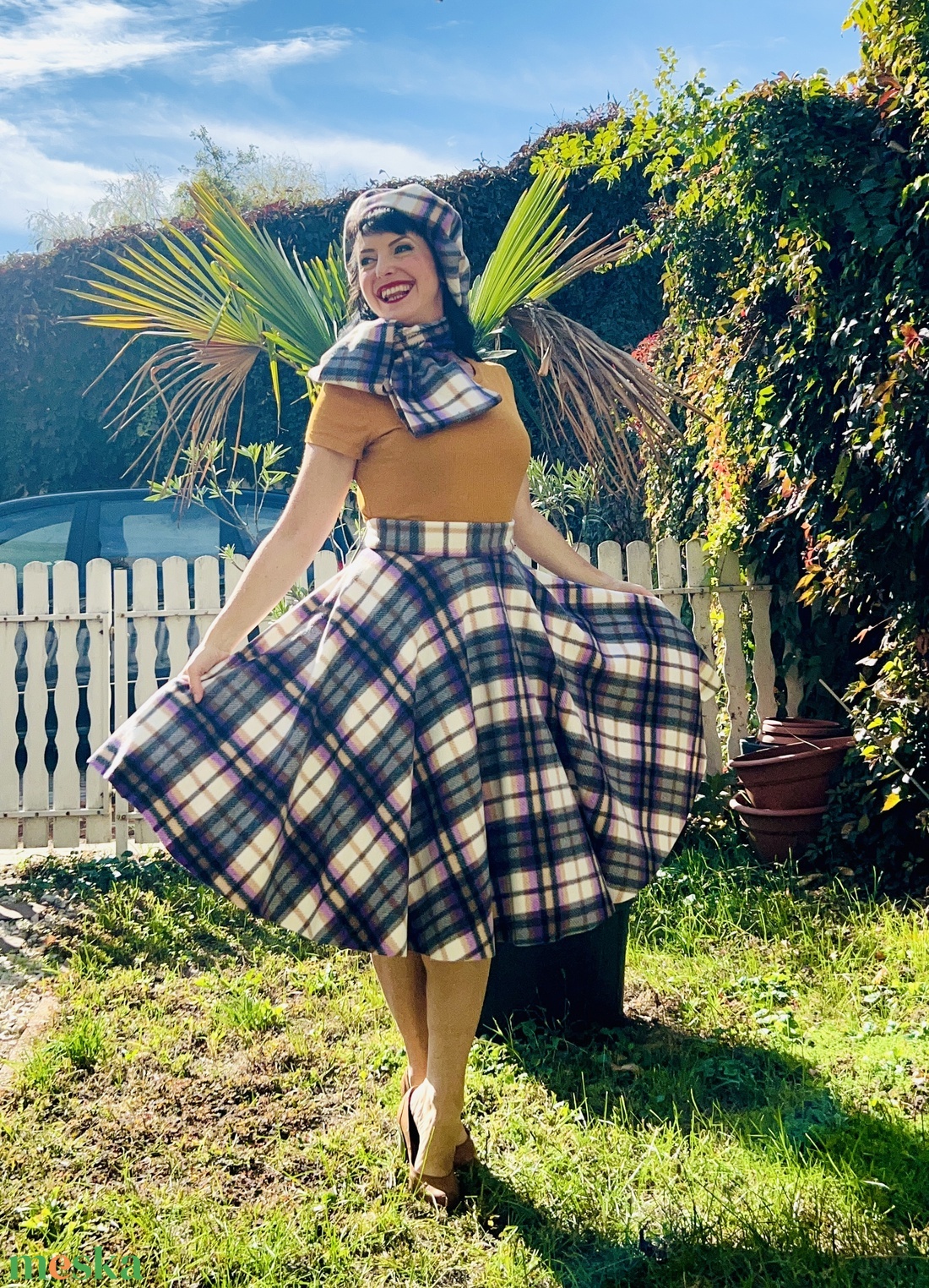 Pinup Rockabilly szoknya őszi skót kockas - ruha & divat - női ruha - szoknya - Meska.hu Pinup Rockabilly szoknya őszi skót kockas - ruha & divat - női ruha - szoknya - Meska.hu
