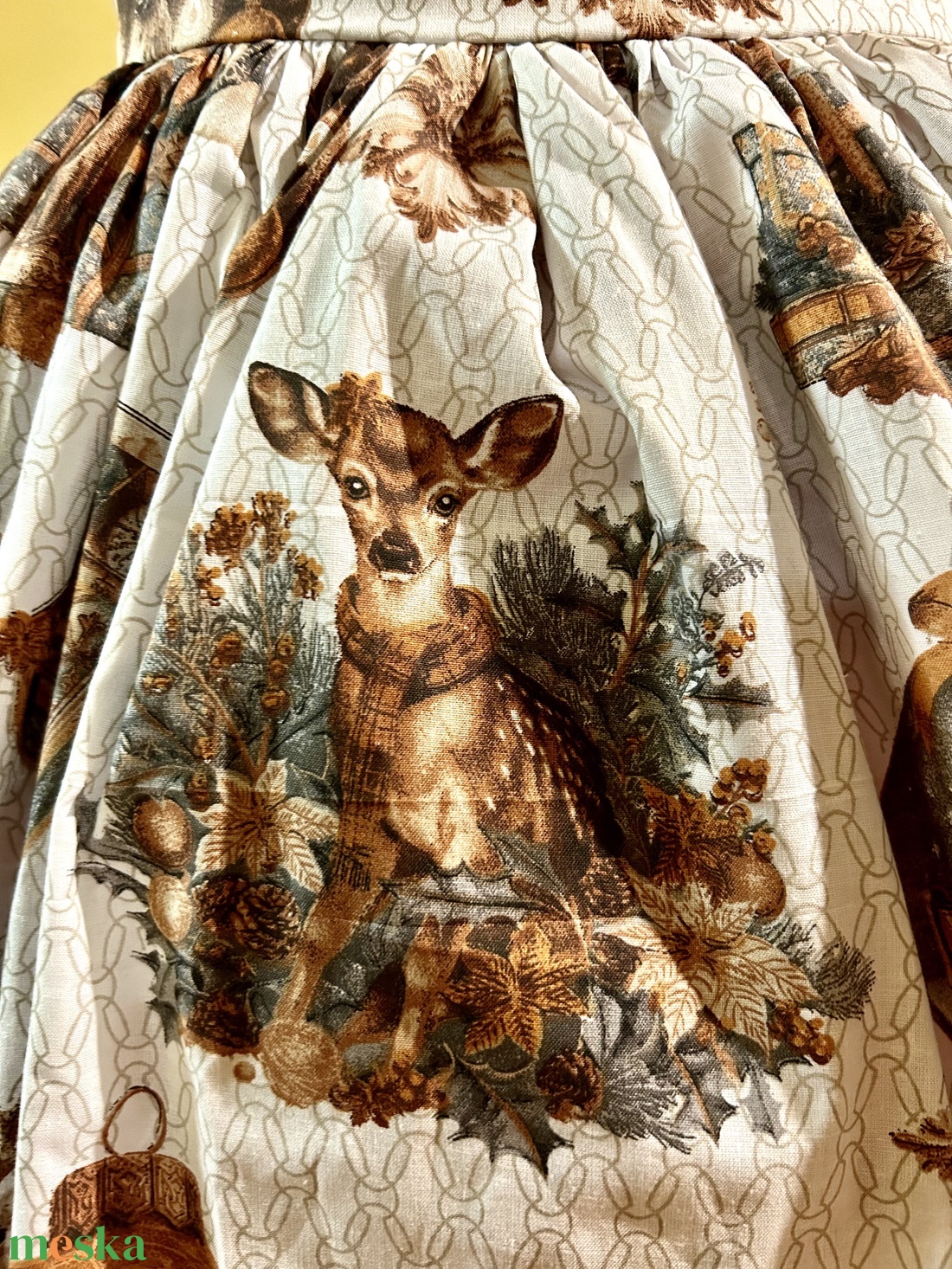 Pinup Rockabilly szoknya Vintage retro karácsonyi mintás  - ruha & divat - női ruha - szoknya - Meska.hu