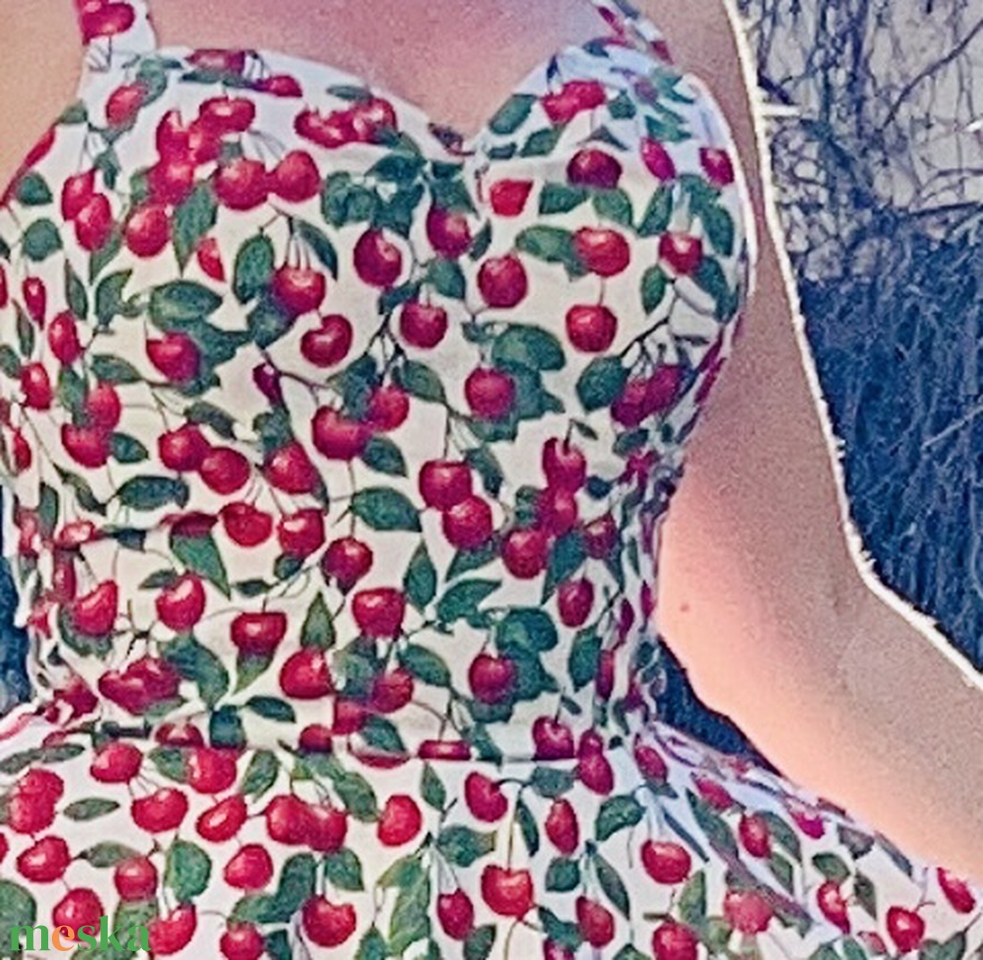 Pinup Rockabilly ruha cseresznye mintás, virágos - ruha & divat - női ruha - ruha - Meska.hu Pinup Rockabilly ruha cseresznye mintás, virágos - ruha & divat - női ruha - ruha - Meska.hu