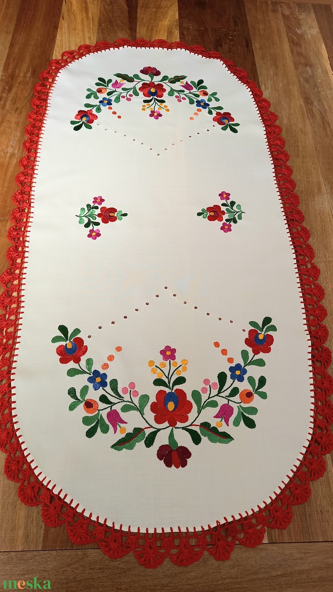 Matyó terítő (futó) 4590 cm - otthon & életmód - dekoráció - asztal és polc dekoráció - asztaldísz - Meska.hu